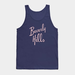 Beverly Hills - vintage pink logo Tank Top